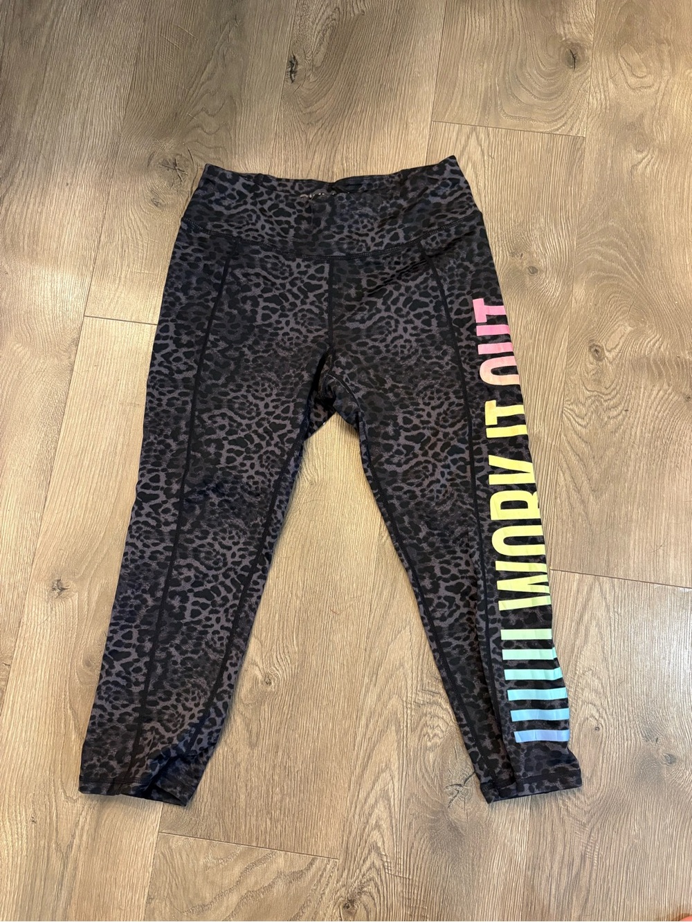 Betsey Johnson Give Love to Get Love Leopard Print Leggings